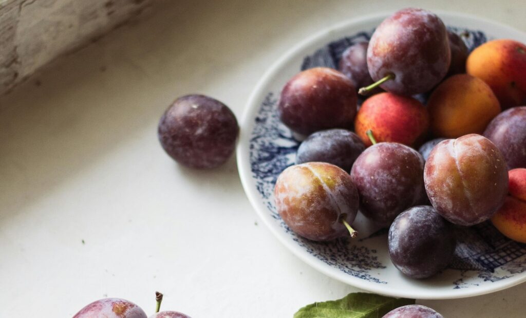 Plums are good fruit