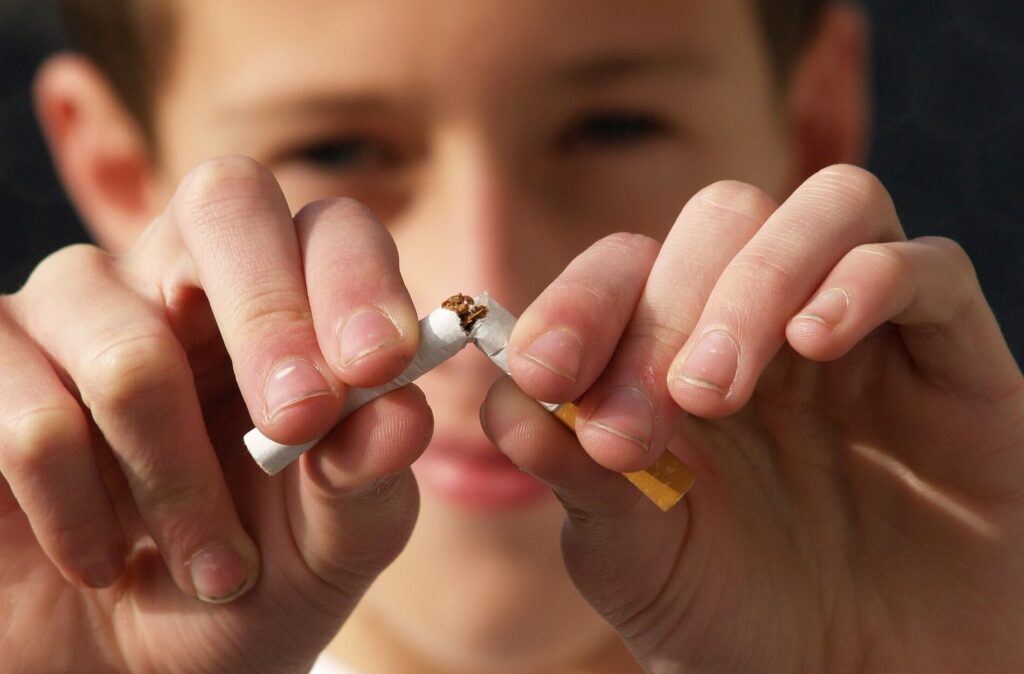 Quit smoking for hypertension relief